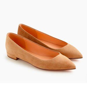 J CREW Suede Pointy Toe Flats 8.5